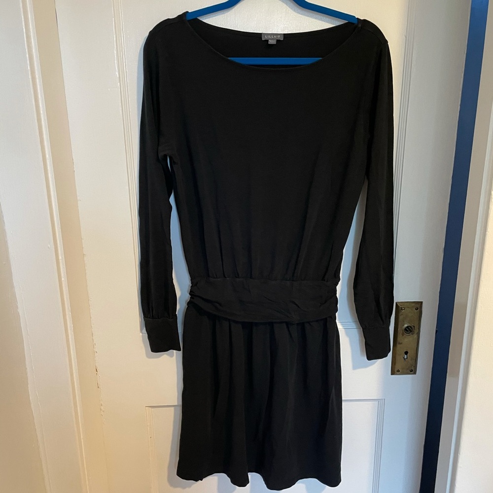Lilla P black long sleeve dress